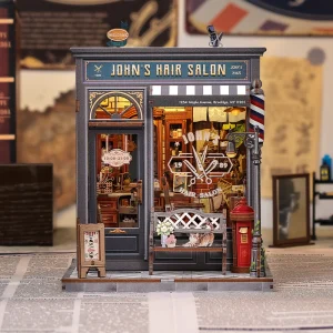 cutebee diy miniature house | john's hair salon